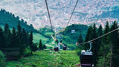 The Sarajevo Cable Car, in Sarajevo, Bosnia and Herzegovina