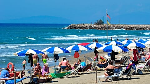 Beach resort in Castiglione della Pescaia, Tuscany, Italy