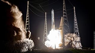 Компания Arianespace успешно вывела на орбиту спутник в результате третьего запуска ракеты Ariane 6, Куру, Французская Гвиана, 12 августа 2025 года.
