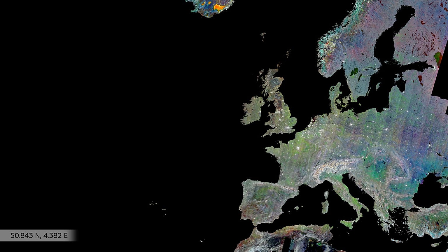 L'Europe vue par Copernicus Sentinel-1.
