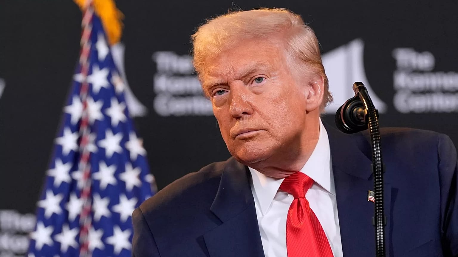 US President Donald Trump speaks at the Kennedy Centre in Washington, 13 August, 2025