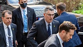  وزير الخارجية الإسرائيلي جدعون ساعر يصل إلى الاجتماع الوزاري للاتحاد الأوروبي والجوار الجنوبي في مبنى مجلس الاتحاد الأوروبي في بروكسل، الاثنين 14 يوليو 2025.