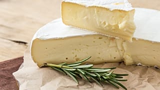 Soft cheese is displayed.