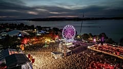 A Strand fesztivál madártávlatból