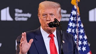 El presidente Donald Trump habla en el Kennedy Center, el miércoles 13 de agosto de 2025, en Washington. (AP Photo/Alex Brandon)