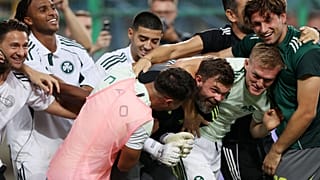 Οι παίκτες του Παναθηναϊκού πανηγυρίζουν