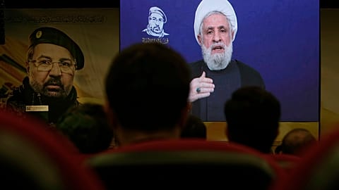Naim Qassem, a Hezbollah főtitkára 