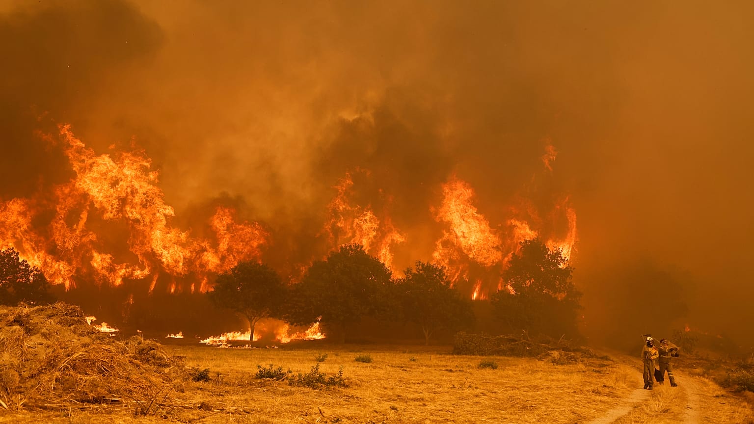 Emergência nacional de incêndio em Espanha