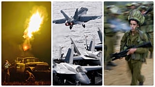 Ukrán légvédelem, amerikai F-18 a Perzsa-öbölben, izraeli katonák a libanoni határon