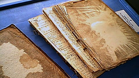كتاب السجلات الحيوية لمقاطعة الأمير ويليام من عام 1778 إلى عام 1784، والذي يظهر هنا في صورة غير مؤرخة، بواسطة مكتبة فيرجينيا.