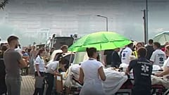 Screenshot von Rettungsteams vor dem Altersheim in Mirandela