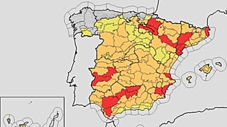 14 provincias en alerta roja por calor cerrarán la ola de calor en España, 17 de agosto de 2025