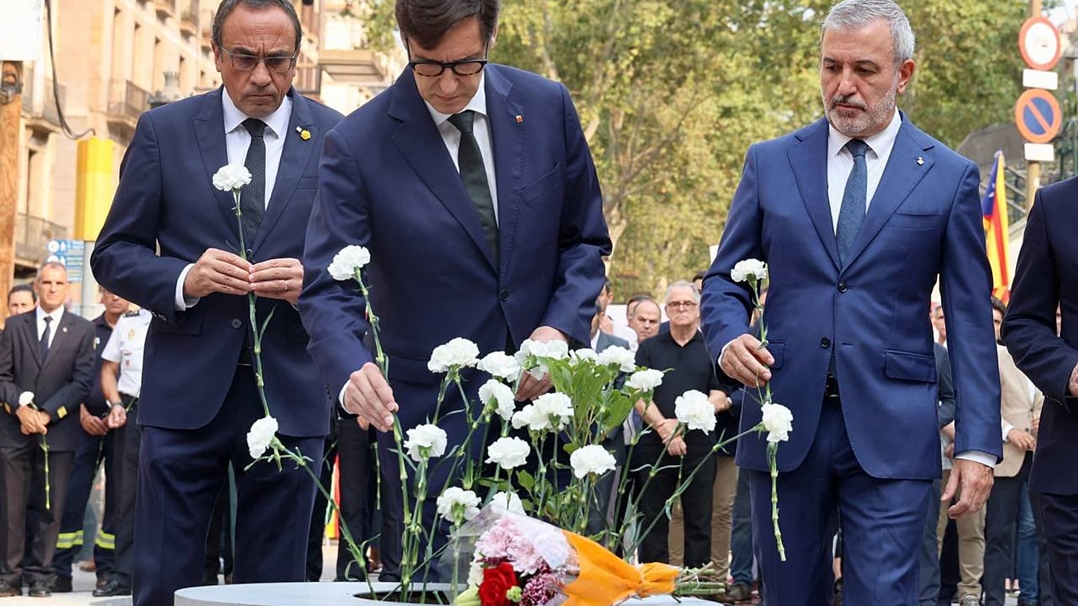 Homenaje en el 8º aniversario de los atentados de Las Ramblas, Barcelona. 17 de agosto de 2025.