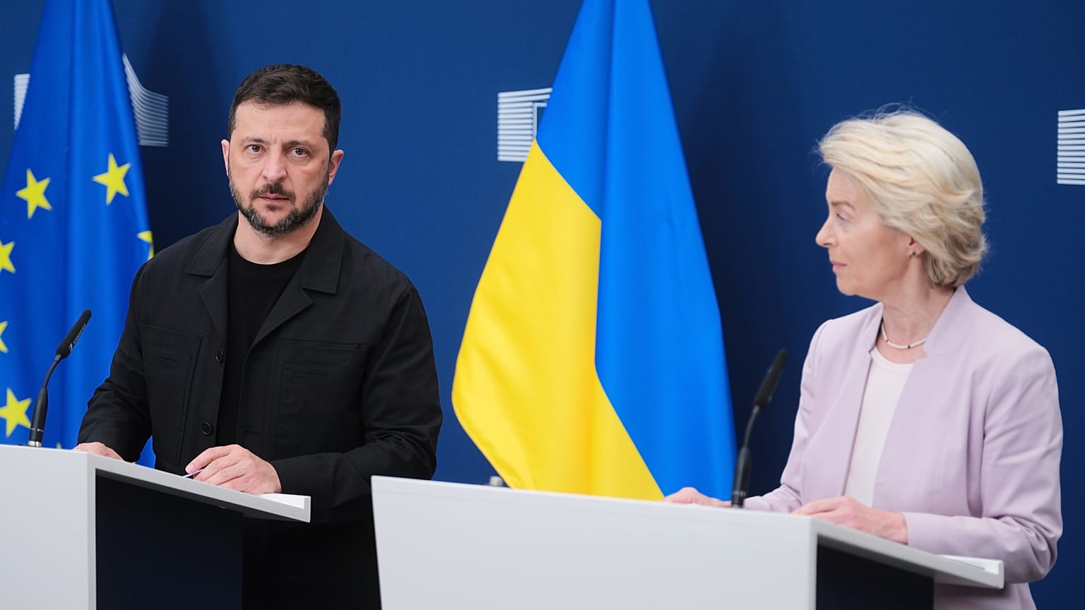 Von der Leyen y un grupo de líderes europeos acompañarán a Zelenski a Washington