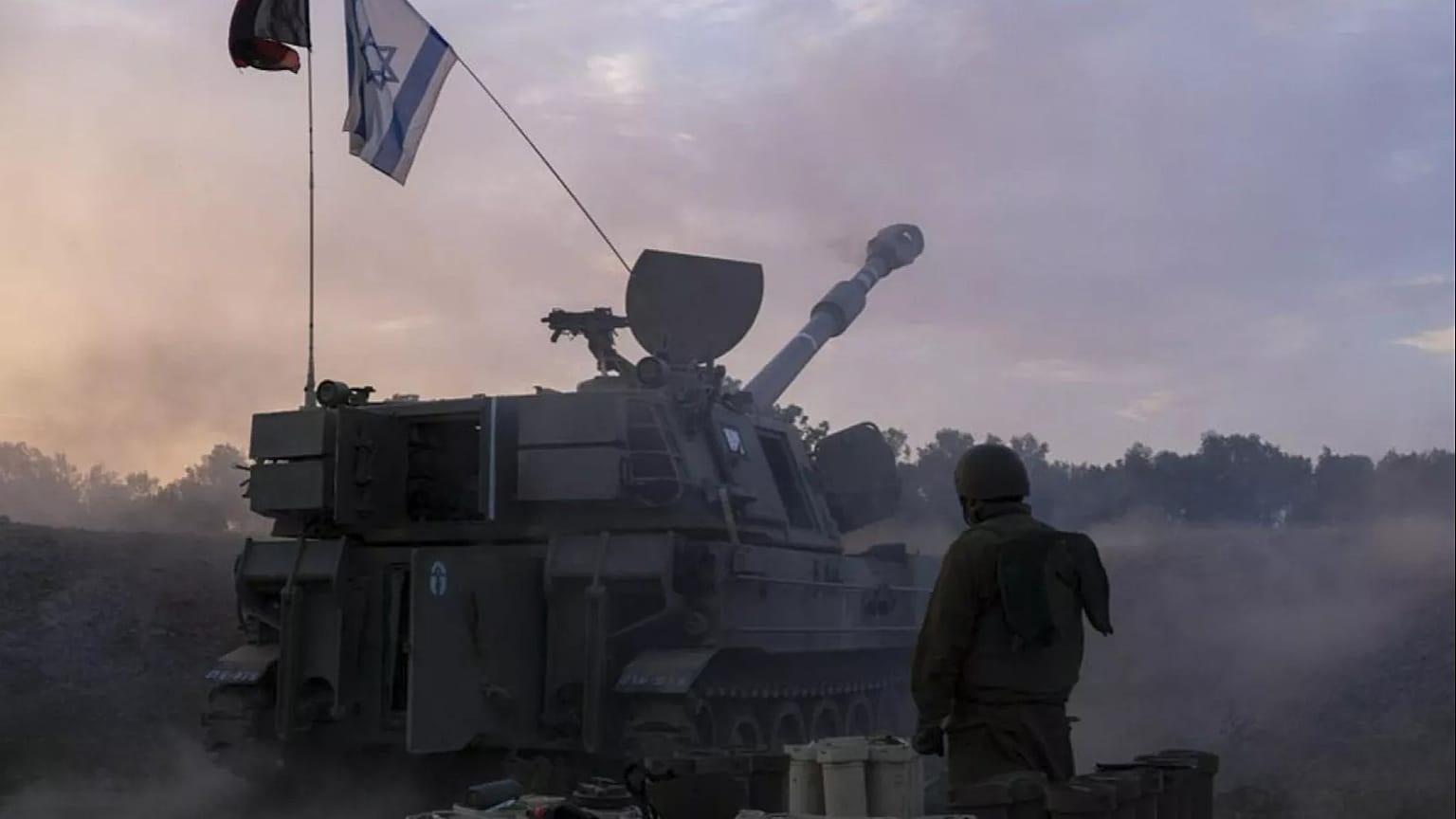 This photo released by the Israeli military on 2 November, 2023, shows ground operations inside the Gaza Strip. (Israel Defence Forces via AP)