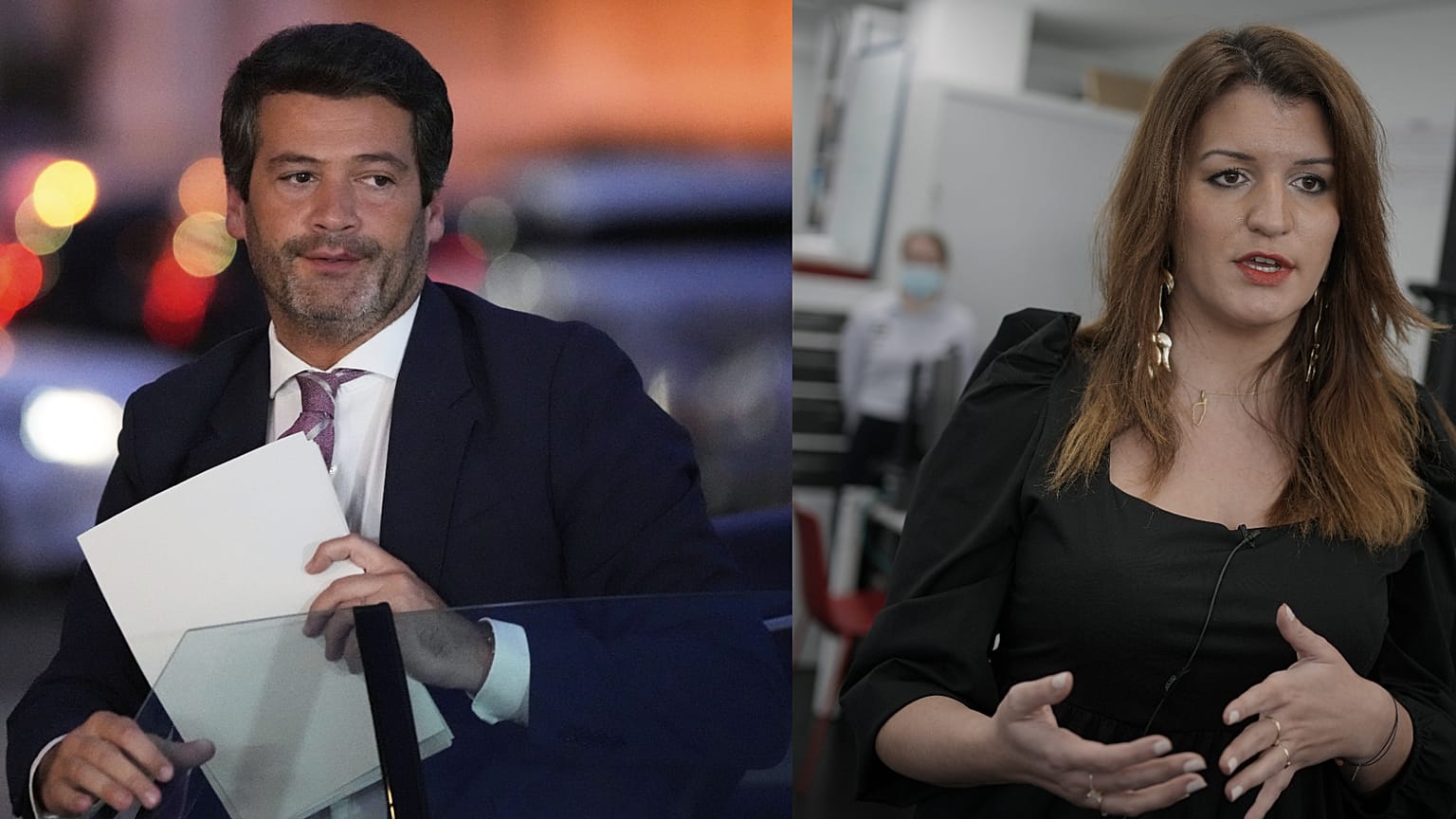 André Ventura e Marlène Schiappa