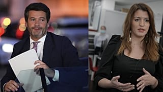 André Ventura e Marlène Schiappa