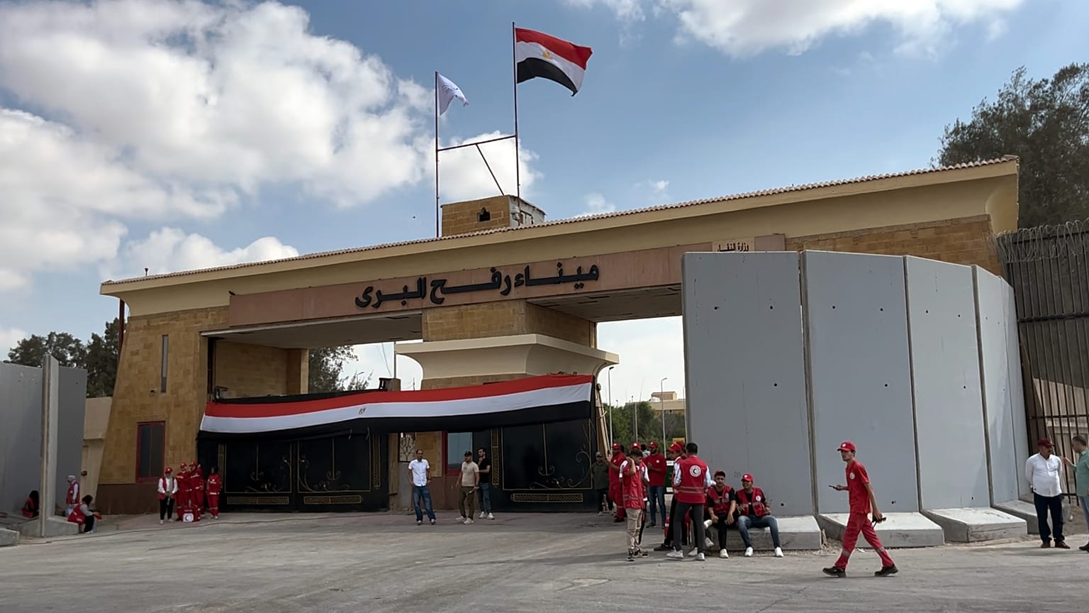 Point de passage de Rafah en Egypte, 18 août 2025