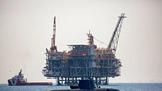 سکوی نفتی در میدان گاز طبیعی لویاتان اسرائیل.