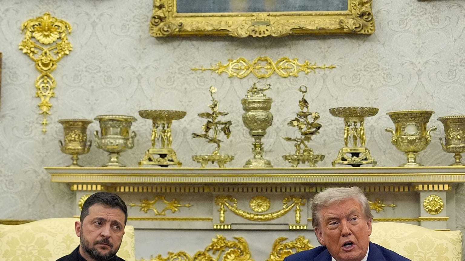 Volodymyr Zelenskyy'nin Beyaz Saray Oval Ofis'te Donald Trump ile görüşmesi - 18 Ağustos 2025 Pazartesi