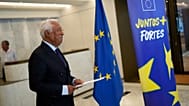 President of the European Council Antonio Costa arrives to address journalists at the representation of the European Commission in Lisbon, Portugal, 19 Aug, 2025.