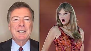 Former FBI chief James Comey (left) sparks MAGA outrage over Taylor Swift confession