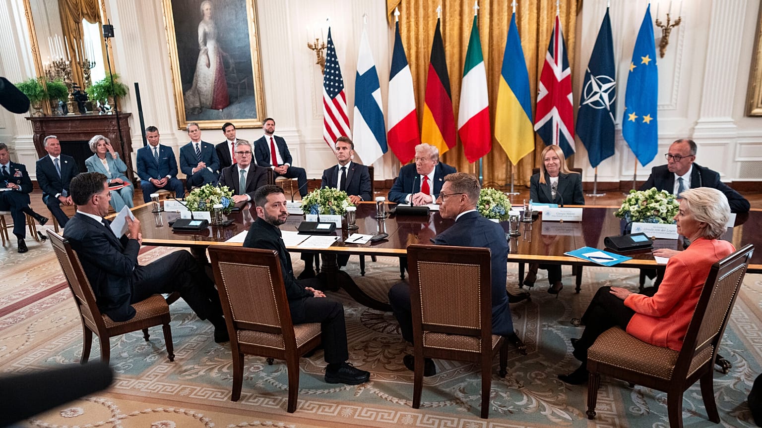 Trump, Zelenszkij és az uniós vezetők