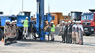 The drilling of the first exploration well in the village of Ulken, Almaty region, Kazakhstan