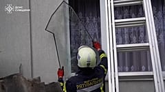 FOTO - Nachwirkungen eines russischen Drohnenangriffs in der ukrainischen Region Sumy