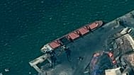 The North Korean cargo ship Wise Honest docked at an unknown port, 9 May, 2019
