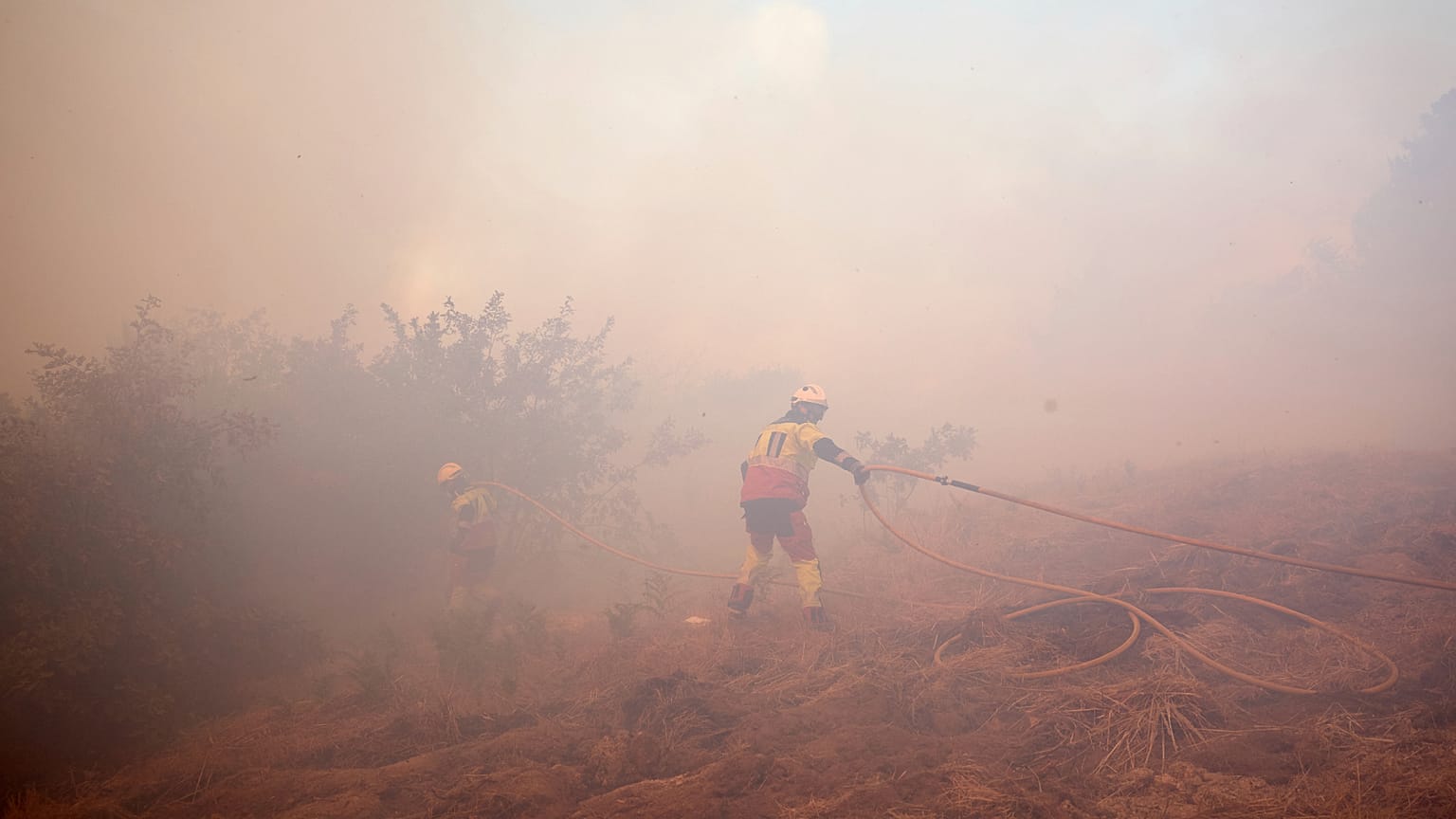Imagen de los incendios en España.