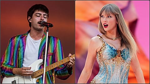 Fekete Giorgio Carson Coma-énekes a Sziget nagyszínpadán, illetve Taylor Swift a Wembley-ben
