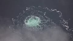 In this picture provided by Swedish Coast Guard a leak from Nord Stream 2 is seen, 28 September, 2022