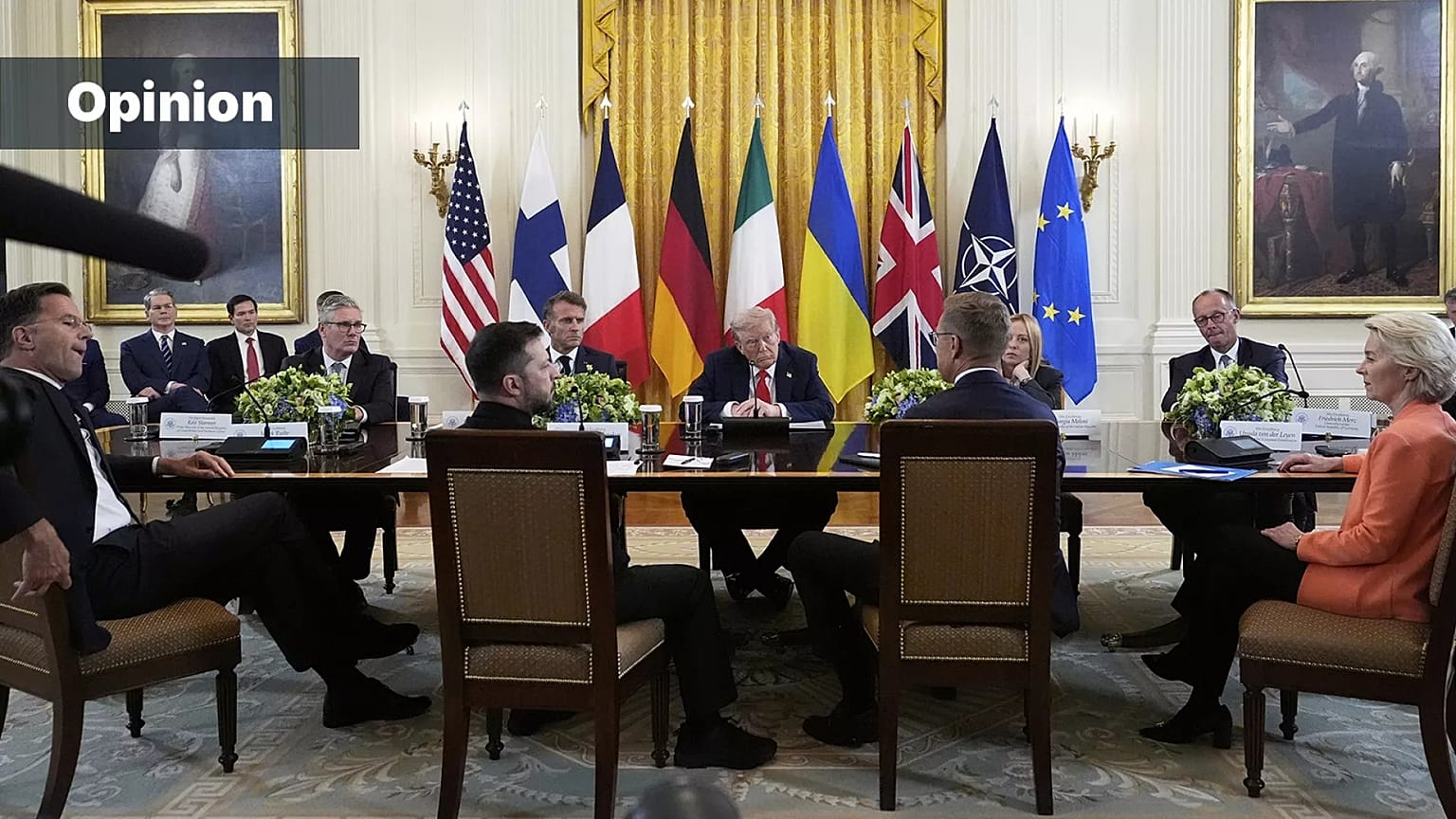Réunion multilatérale pour discuter de la paix en Ukraine à la Maison Blanche, 18 août 2025