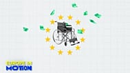 Casi una cuarta parte de las personas con discapacidad de la Unión Europea (UE) pasa por dificultades económicas, según Eurostat.
