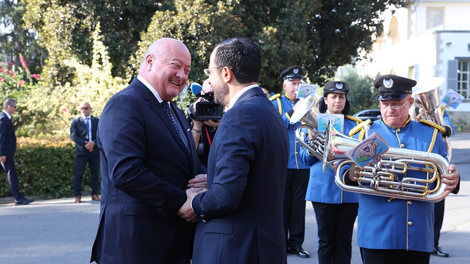 Κρίστιαν Στόκερ και Νίκος Χριστοδουλίδης
