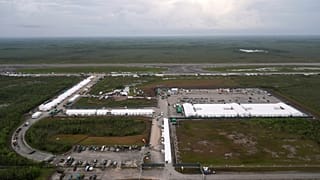Panorámica del Centro de Detención del Sur de Florida, en el Parque Nacional de los Everglades.