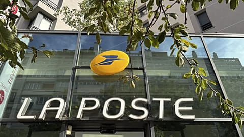 A general view of France's state-controlled mail carrier La Poste.