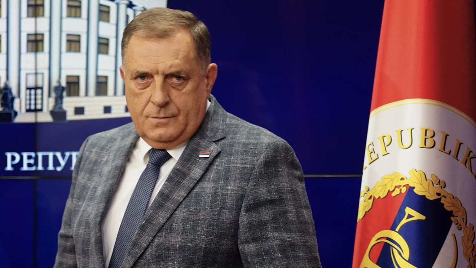 Milorad Dodik, a Boszniai Szerb Köztársaság elmozdított elnöke 2025. augusztus 1-jén. 