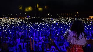"We are the generation that is dying for Ukraine to continue to be independent," says Natalia Panchenko. Photo shows the celebration of Ukrainian Independence Day in Warsaw
