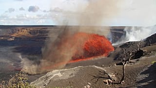 Lava do vulcão Kilauea no Havai