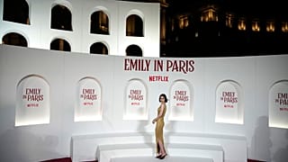 Lily Collins 'Emily in Paris' 5.sezon lansman etkinliğinde.