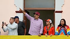 Nicolás Maduro, durante um evento após a sua reeleição.