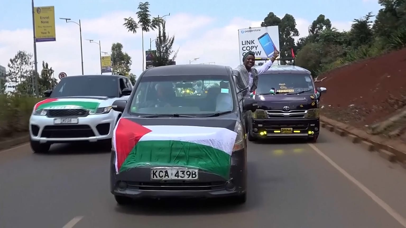 Centenas no Quénia protestam contra a guerra entre Israel e Hamas em Gaza
