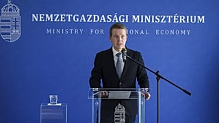 Bókay Márton, a Nemzetgazdasági Minisztérium helyettes államtitkára a Lakhatási Tőkeprogram indulásáról tartott sajtótájékoztatón 2025. március 3-án – képünk illusztráció