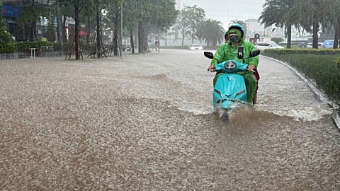Hanoi a Kajiki tájfun után, 2025. augusztus 26-án