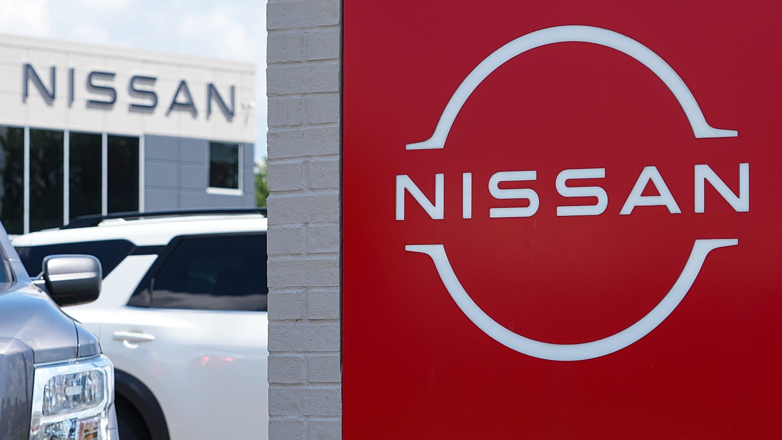 The Nissan dealership is shown in Carmel, Indiana. 6 Aug. 2025.