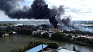 SCREENSHOT - Largest devastating blaze at Hamburg port has been extinguished
