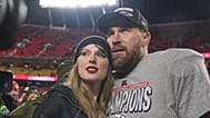 Kansas City Chiefs tight end Travis Kelce and Taylor Swift after the AFC Championship NFL football game against the Buffalo Bills, 26 January, 2025