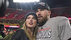 Kansas City Chiefs tight end Travis Kelce and Taylor Swift after the AFC Championship NFL football game against the Buffalo Bills, 26 January, 2025
